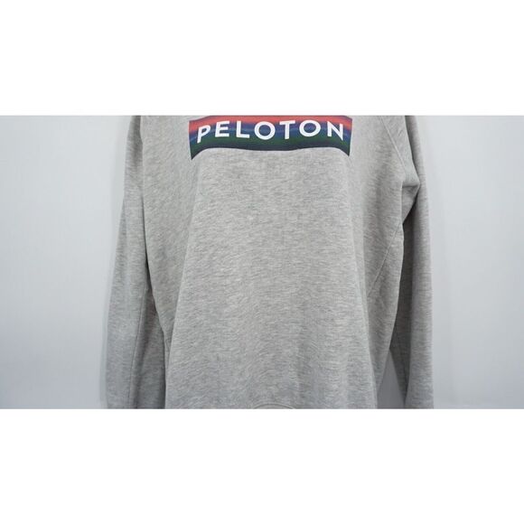 Peloton Sweatshirt Medium Together We Go Far Gray Long Sleeve Crew Neck Cycling - Picture 4 of 11